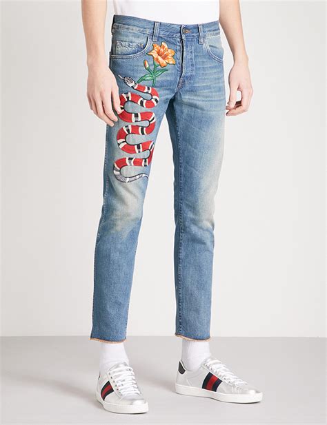 men gucci pants|gucci jeans men's price.